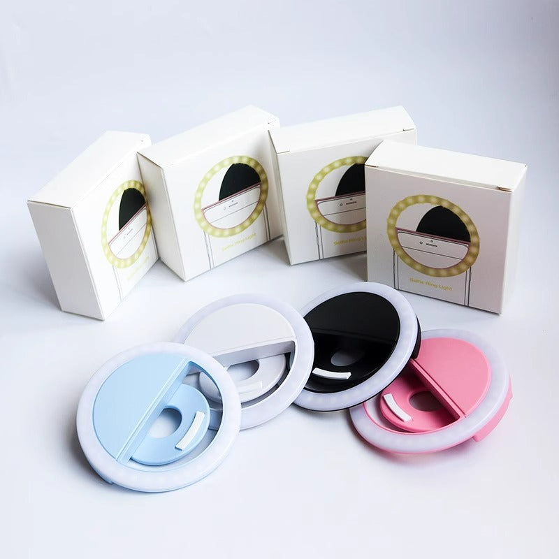 Mini Phone Selfie Ring Light - USB Rechargeable LED Light