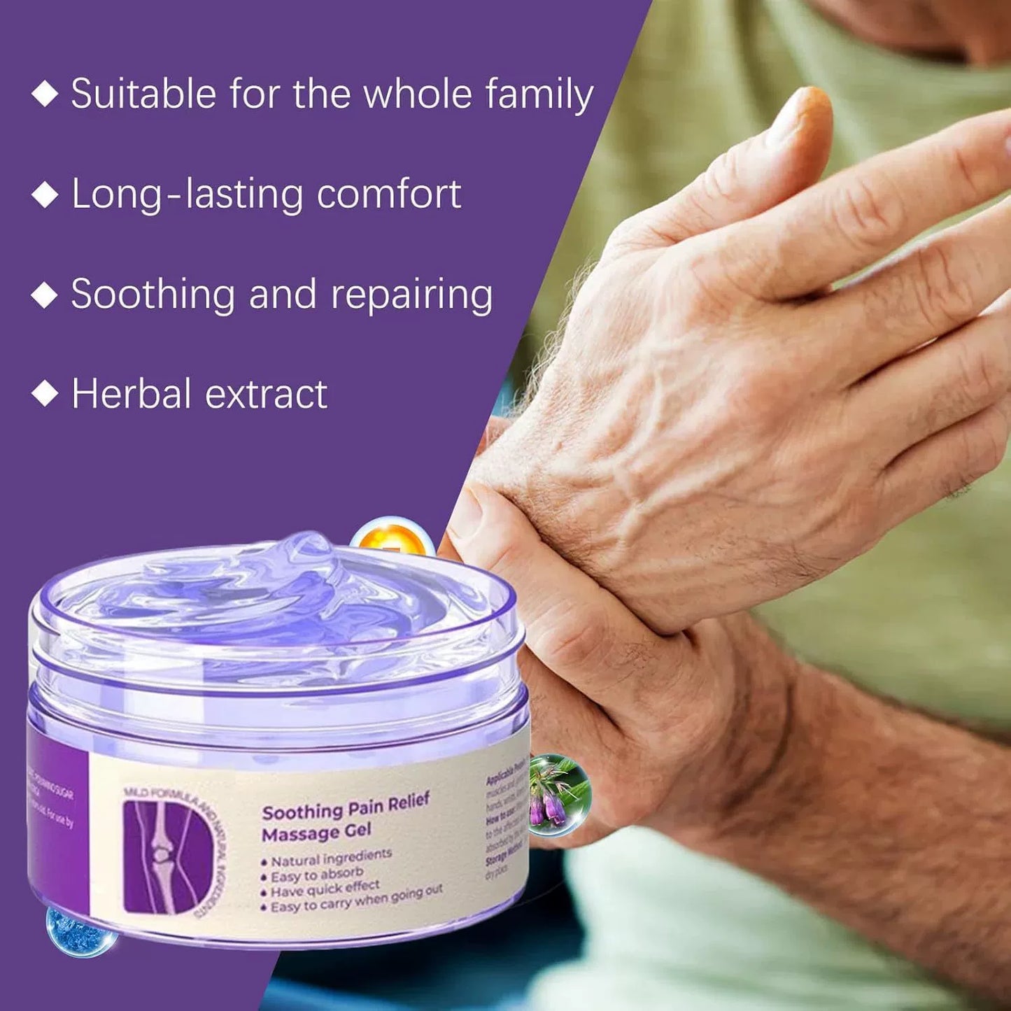 đ„Instant Pain Reliefđ„Joint Pain Treatment Gel (Natural Herbal Ingredients for Joint Health and Pain Treatment)