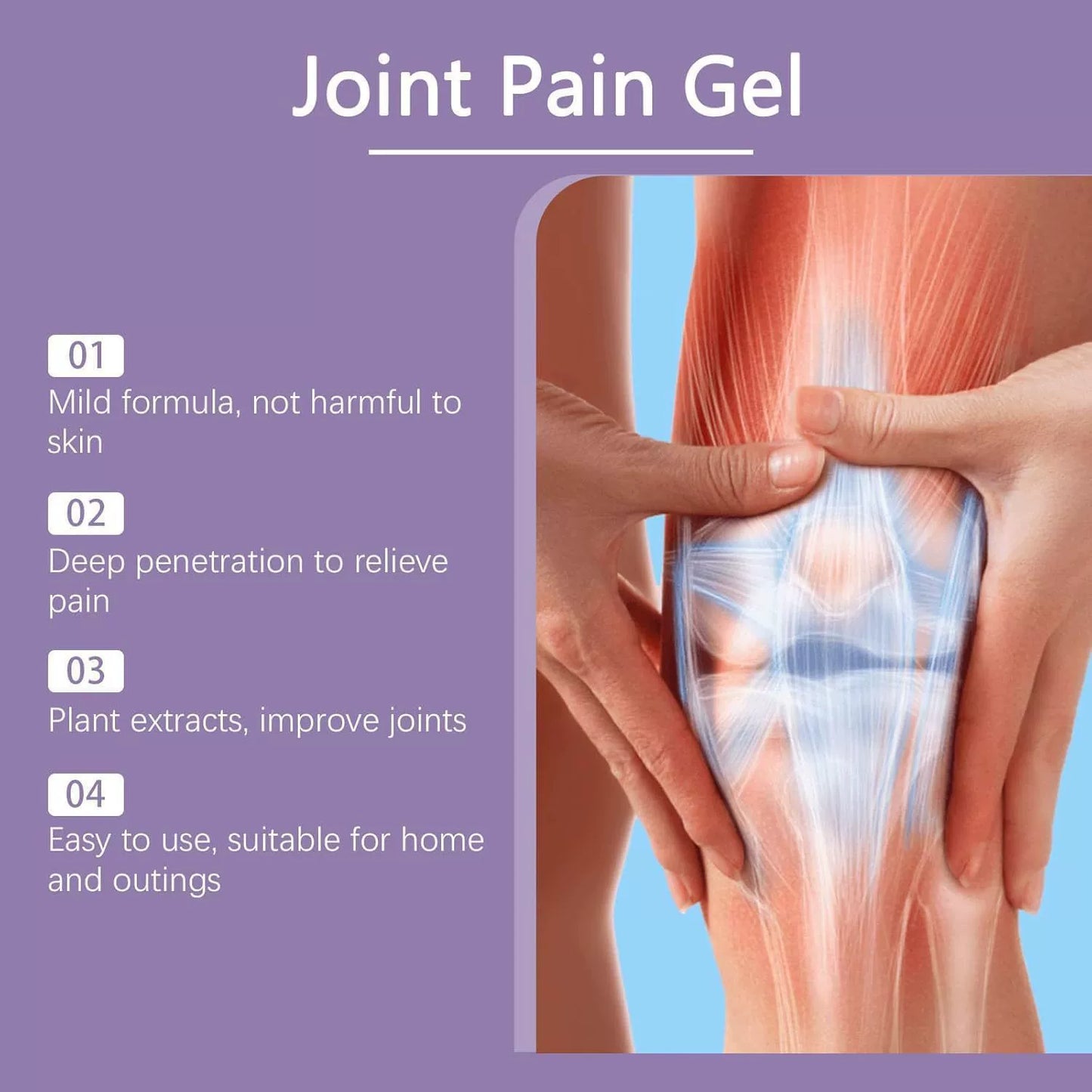đ„Instant Pain Reliefđ„Joint Pain Treatment Gel (Natural Herbal Ingredients for Joint Health and Pain Treatment)