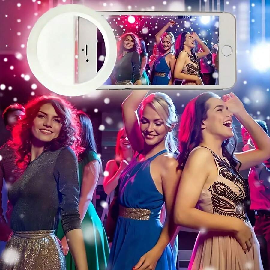 Mini Phone Selfie Ring Light - USB Rechargeable LED Light