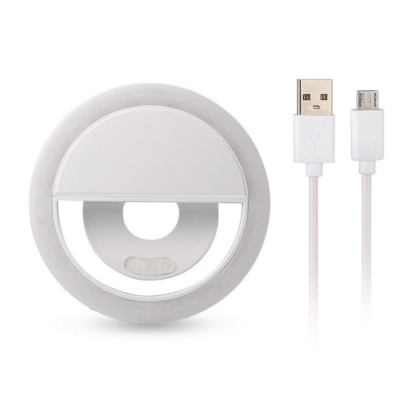 Mini Phone Selfie Ring Light - USB Rechargeable LED Light