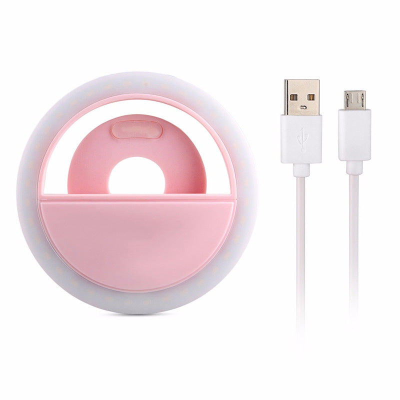 Mini Phone Selfie Ring Light - USB Rechargeable LED Light
