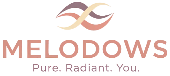 Melodows logo with brand tagline on a white background