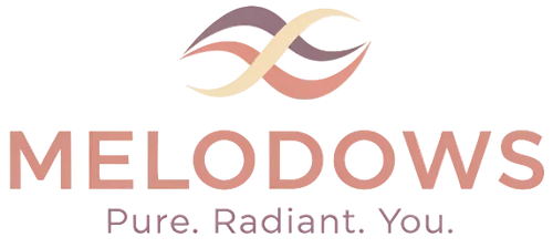 Melodows logo with brand tagline on a white background